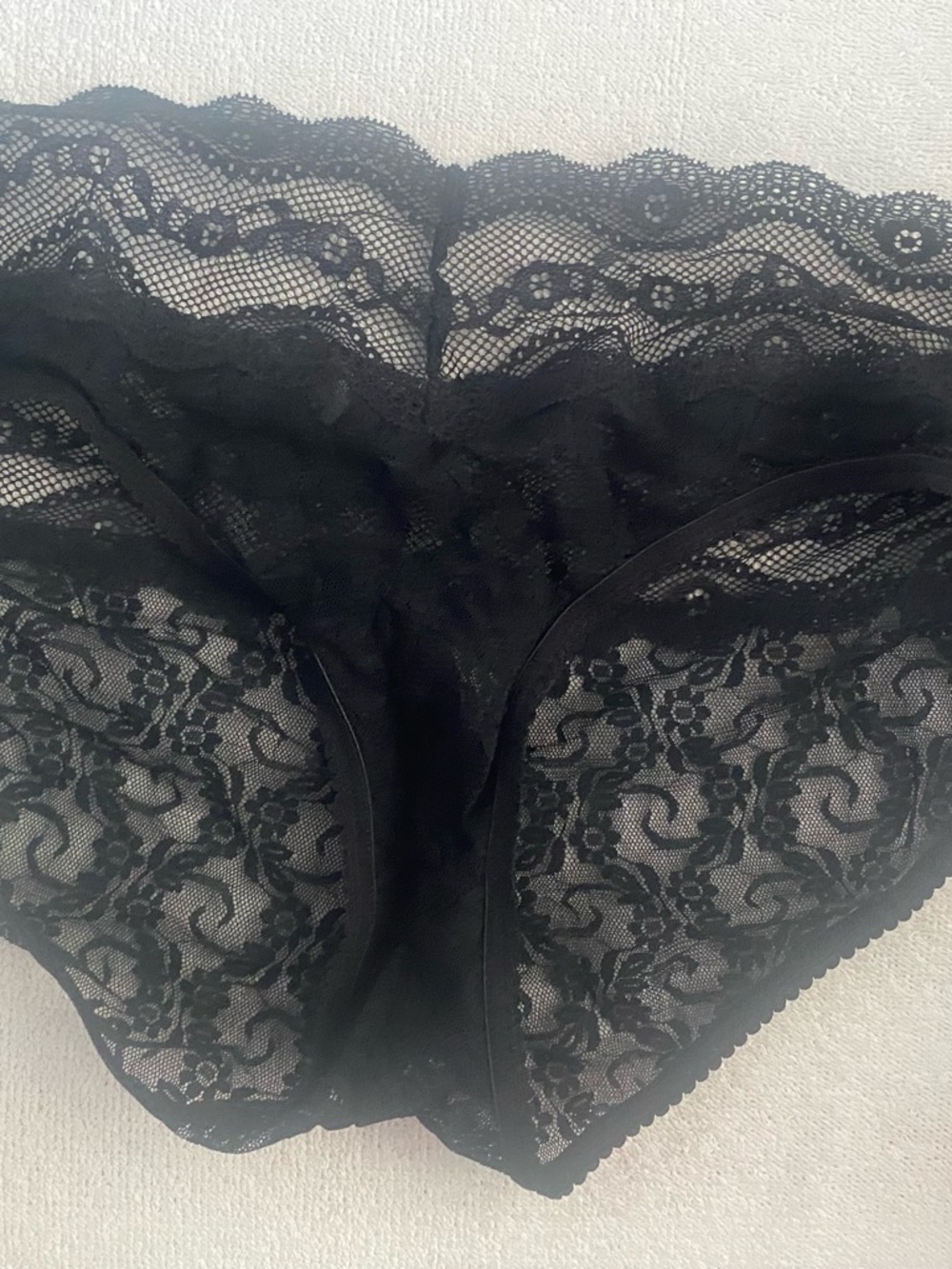 2 Gilligan & O’Malley Black Lace Bikini Panties - size L - Picture 2 of 6